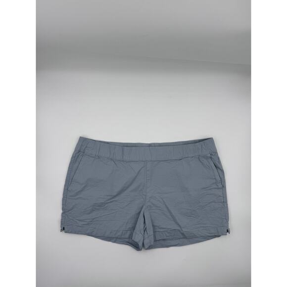 Free Fly Women's Blue Utility Shorts Hiking Outdoors Bamboo 4” Inseam - Picture 2 of 5